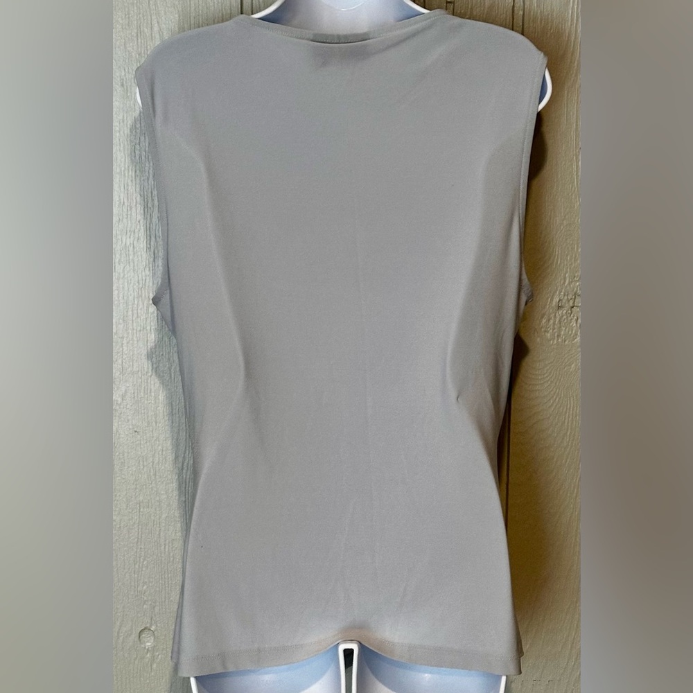 DKNY Soft Blue Knot Detail Tank Top - Picture 6 of 6